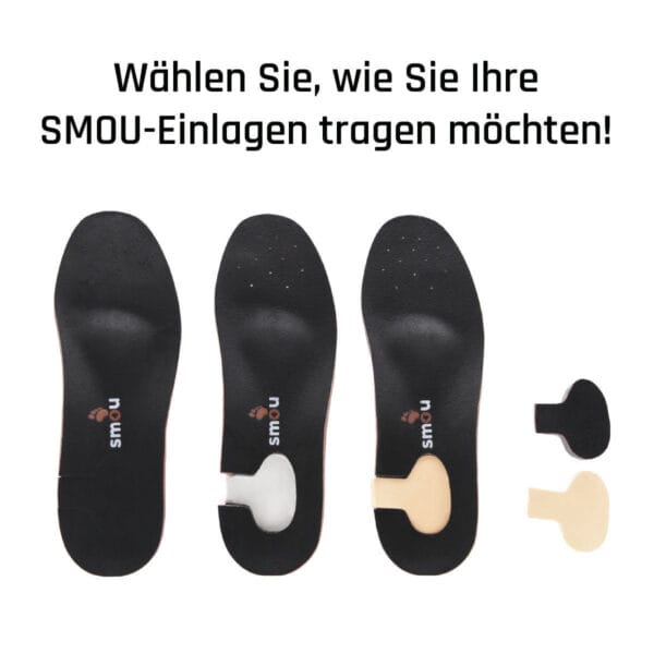 SMOU COMPLET Professionelle orthopädische Fußeinlegesohlen für Plantarfasziitis, Metatarsalgie und Fersensporn.
Zur Behandlung von Schmerzen bei Platt- oder Hohlfüßen.
Von Orthopäden patentiert – Bild 4