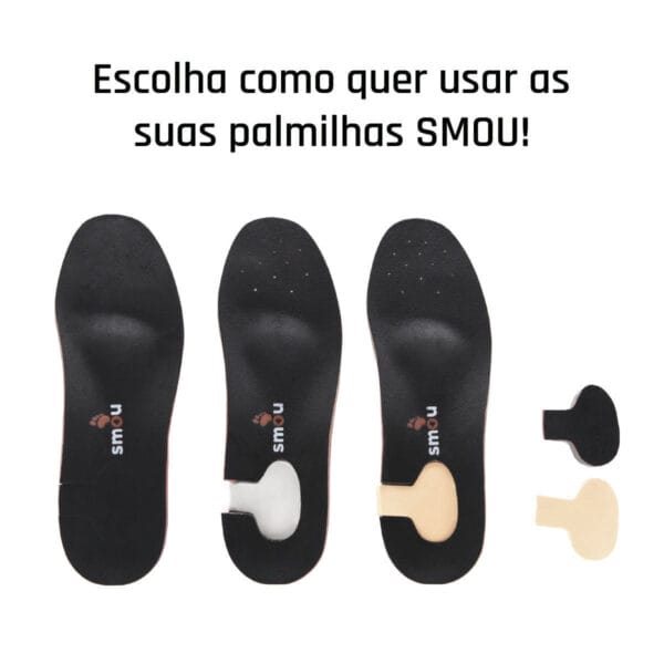 SMOU COMPLET Palmilhas ortopédicas profissionais para fascite plantar, metatarsalgia e esporão do calcanhar.
Trata as dores dos pés planos ou cavos.
Patenteada por ortopedistas - Image 4