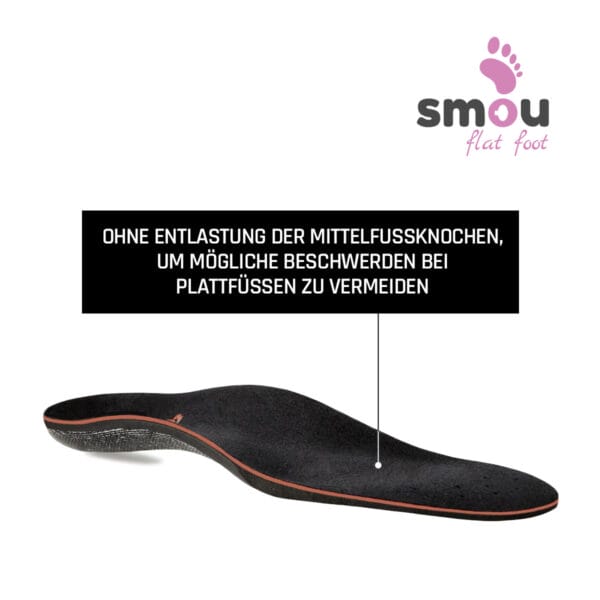 SMOU FLATFOOT Fußeinlegesohlen für Damen und Herren | Orthopädische Einlegesohlen aus Gel und Memory Foam | Unterstützung des Fußgewölbes | Hohe Dämpfung | Unterstützung von Fuß und Bein – Bild 4