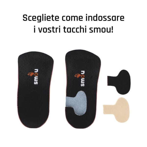 SMOU HEEL Heel Pads per speroni del tallone e fascite plantare | Solette ortopediche professionali per donna o uomo | Tratta il dolore dei piedi piatti o cavi.
Brevettato da ortopedici - immagine 5