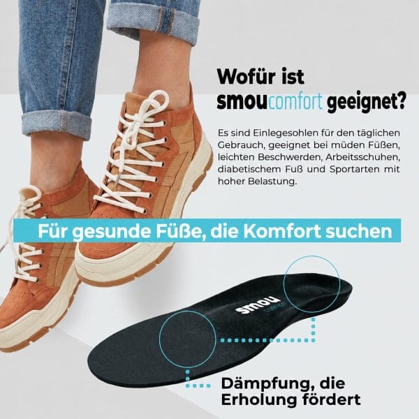 SMOU Comfort · Gel- und Memory-Foam-Einlegesohlen für den Alltag - 3