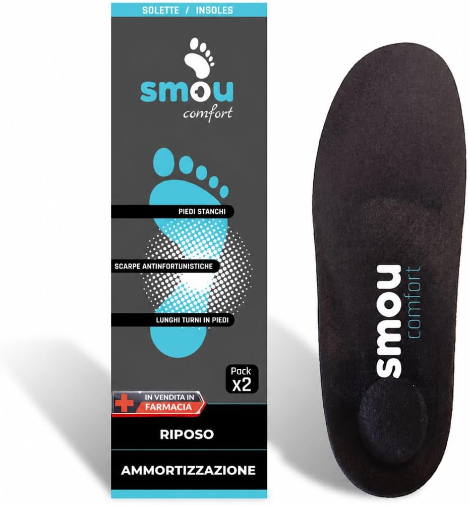 SMOU Comfort · Solette in gel e memory foam per tutti i giorni