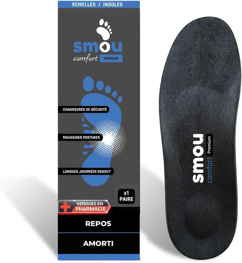 SMOU Comfort Premium · Semelles pour longues journées et chaussures de travail