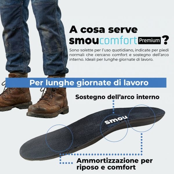 SMOU Comfort Premium · Solette per lunghe giornate e calzature da lavoro - 3