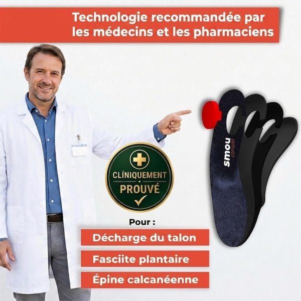 SMOU Complet · Semelles pour fasciite plantaire, épine calcanéenne et métatarsalgie - 8
