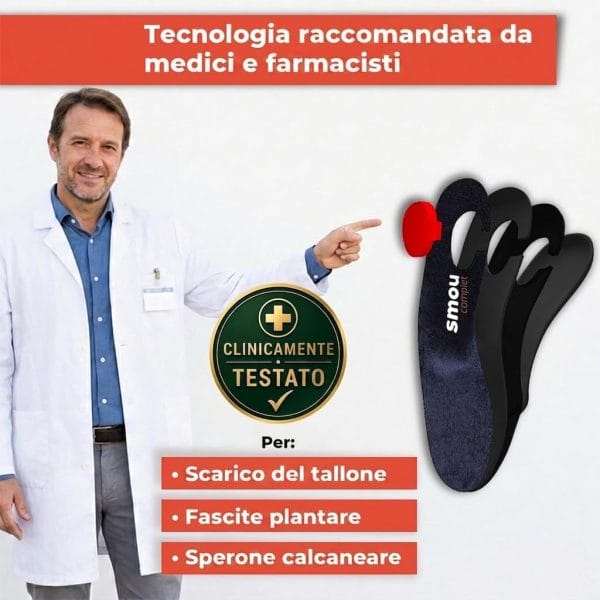 SMOU Complet · Solette per fascite plantare, sperone calcaneare e metatarsalgia - 8