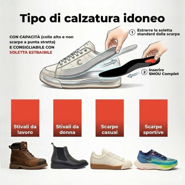 SMOU Complet · Solette per fascite plantare, sperone calcaneare e metatarsalgia - 11
