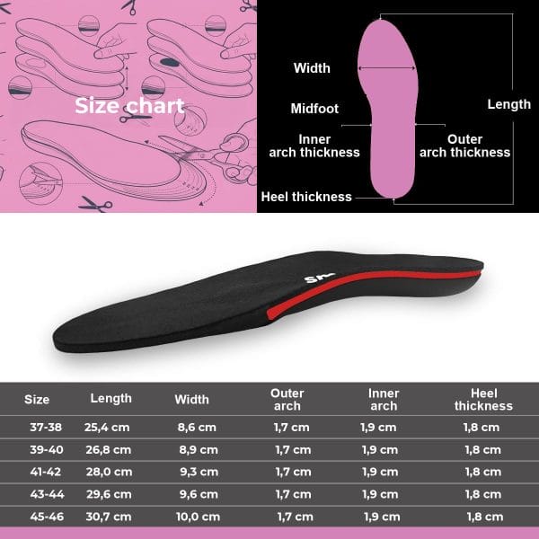 SMOU Flat Foot · Insoles for flat feet - 8