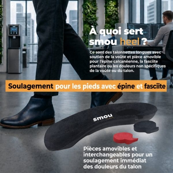 SMOU Heel · Talonnettes pour fasciite plantaire et épine calcanéenne - 4
