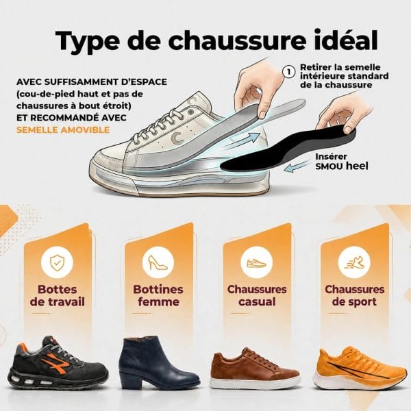 SMOU Heel · Talonnettes pour fasciite plantaire et épine calcanéenne - 9